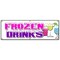 Signmission FROZEN DRINKS BANNER SIGN margarita slushies pina colada fruit drnks B-72 Frozen Drinks - alternate 1